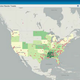 A map displaying postelection racist tweets by location (Geocommons)